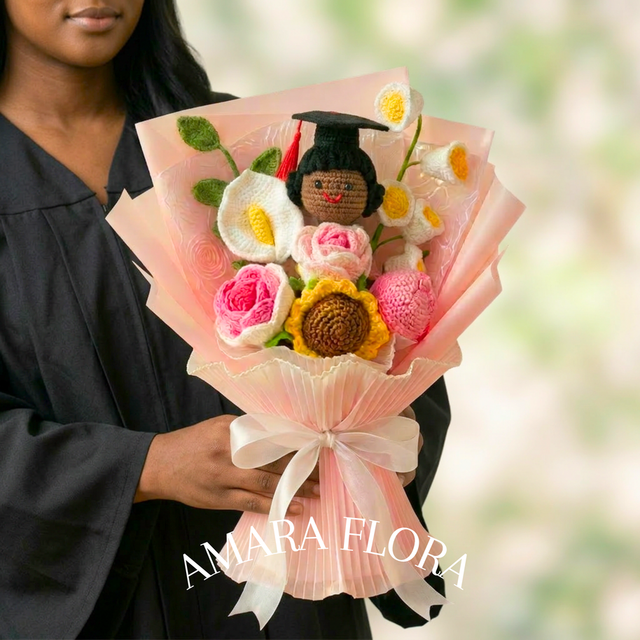 Handmade Graduation Gift - Black Hair
