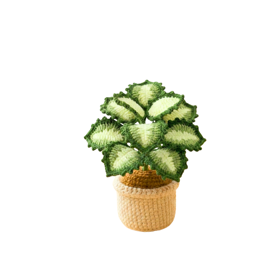 Crochet Coleus Plant - Green