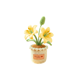 Crochet Lily Flower - Yellow