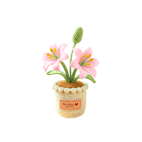 Crochet Lily Flower - Pink