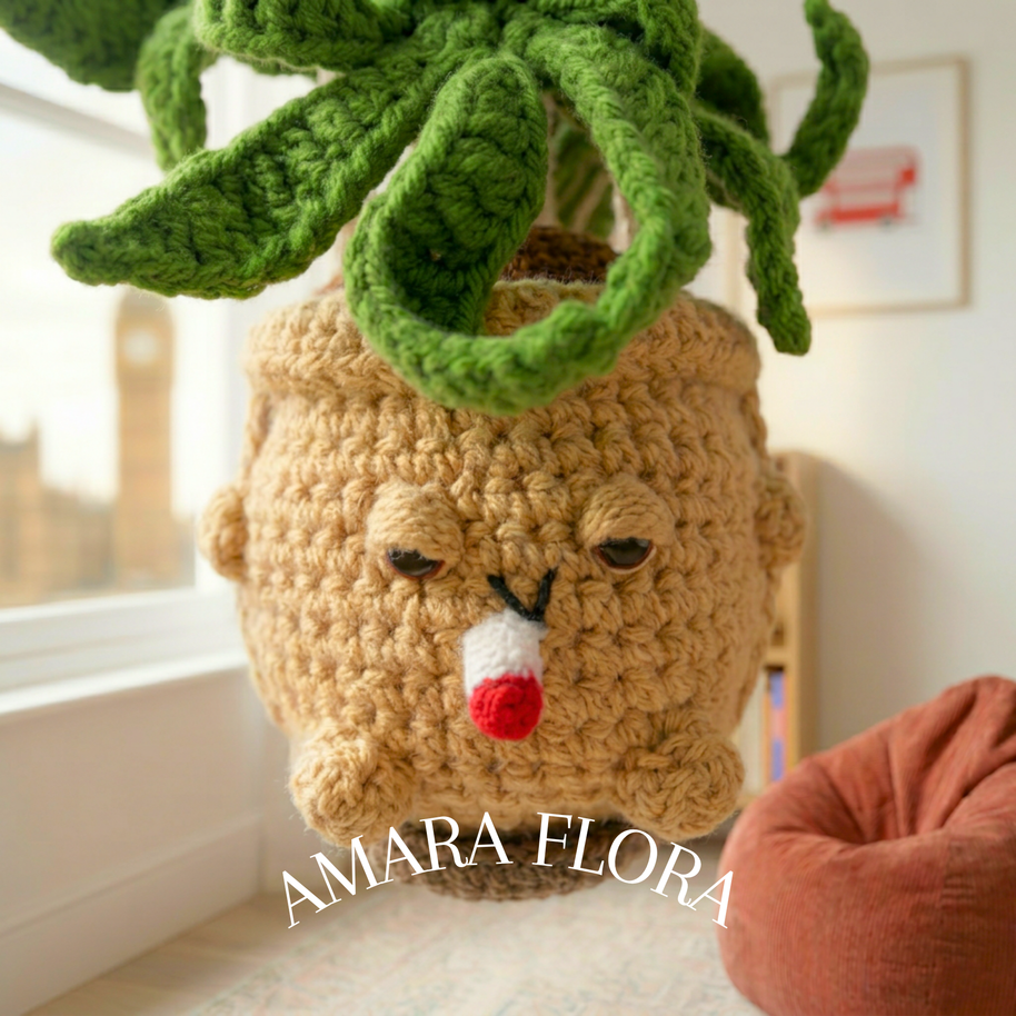 Crochet Marijuana Plant Hanging