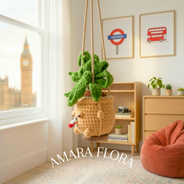 Crochet Marijuana Plant Hanging