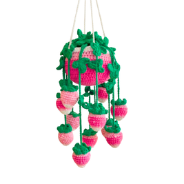 Crochet Strawberry Plant Hanging