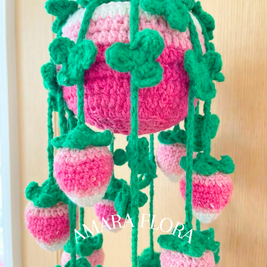 Crochet Strawberry Plant Hanging