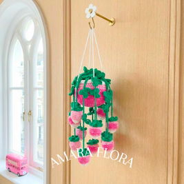 Crochet Strawberry Plant Hanging
