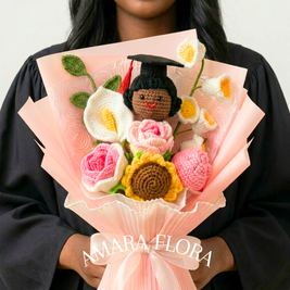 Handmade Graduation Gift - Black Hair