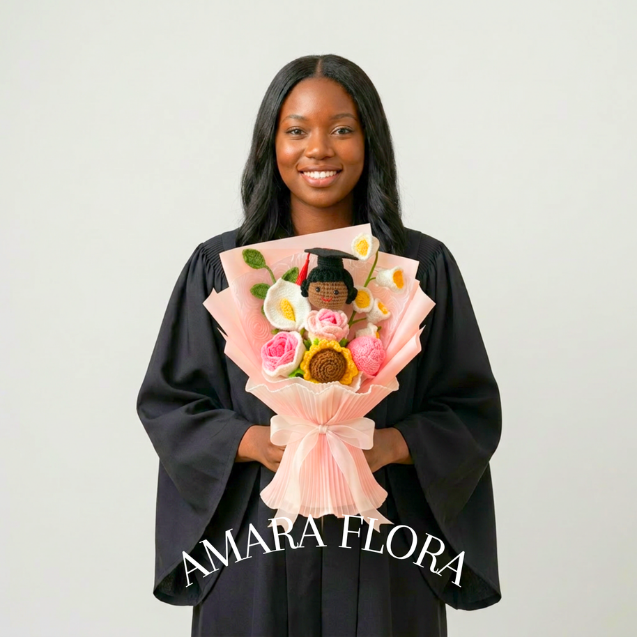 Handmade Graduation Gift - Black Hair
