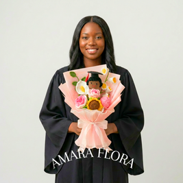 Handmade Graduation Gift - Black Hair