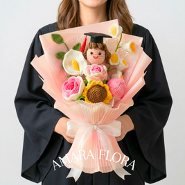 Handmade Graduation Gift - Brunette Hair