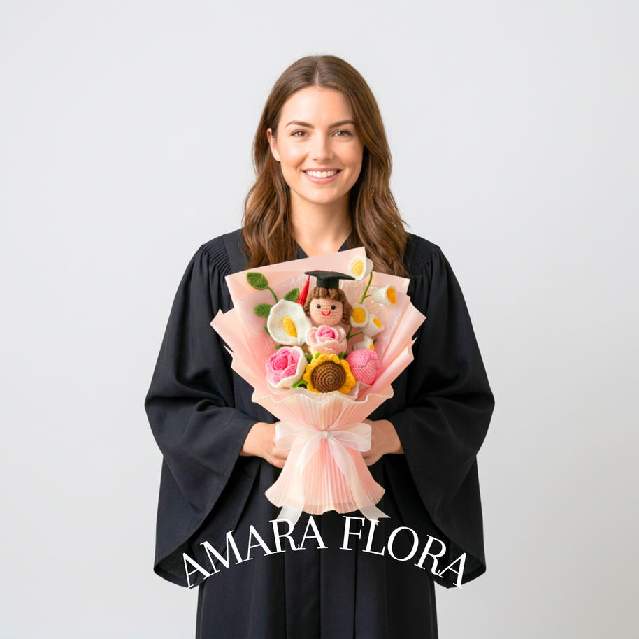 Handmade Graduation Gift - Brunette Hair