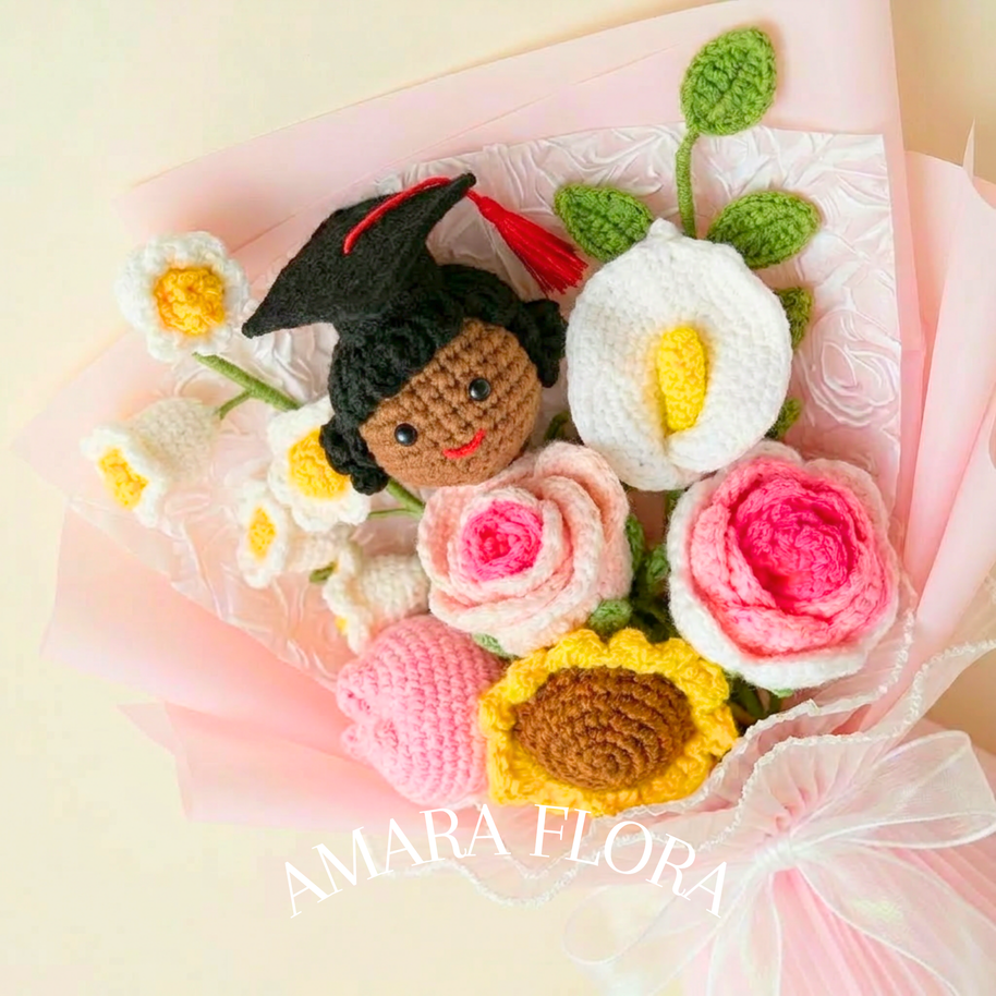 Handmade Graduation Gift - Black Hair