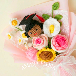 Handmade Graduation Gift - Black Hair