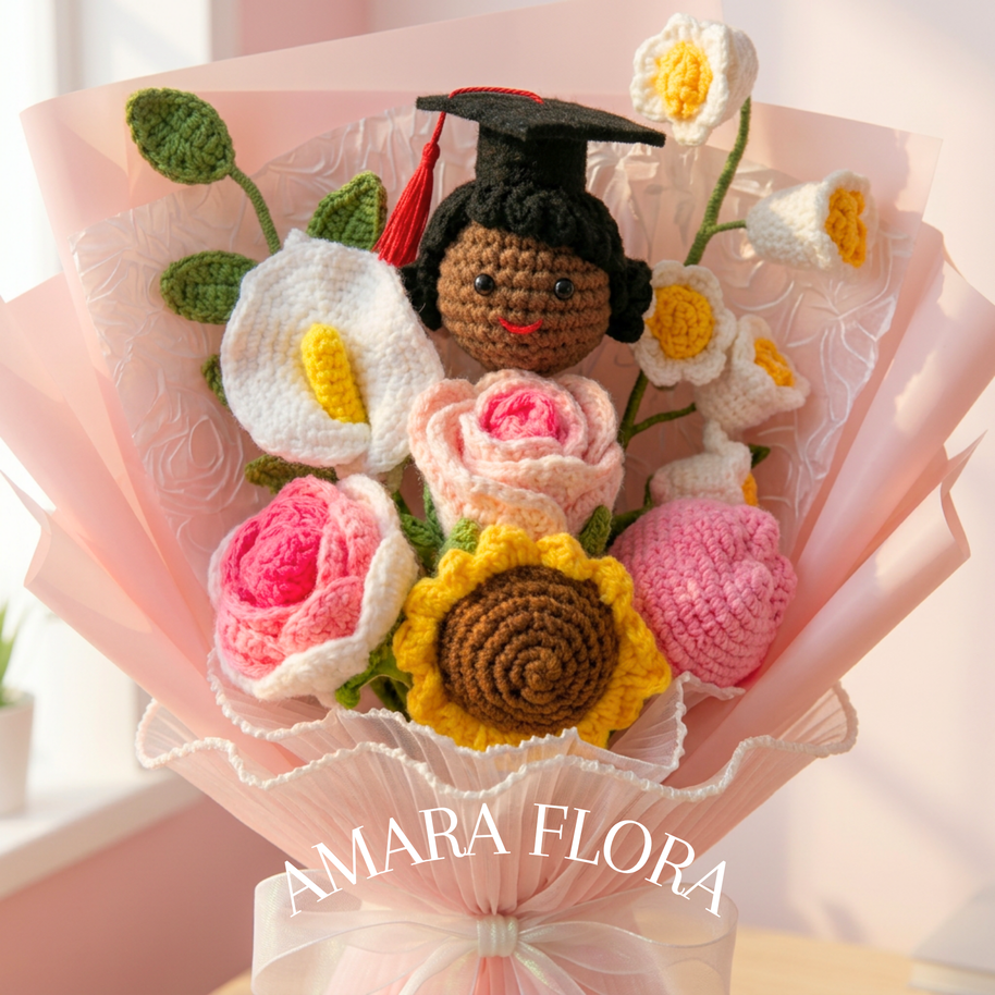 Handmade Graduation Gift - Black Hair