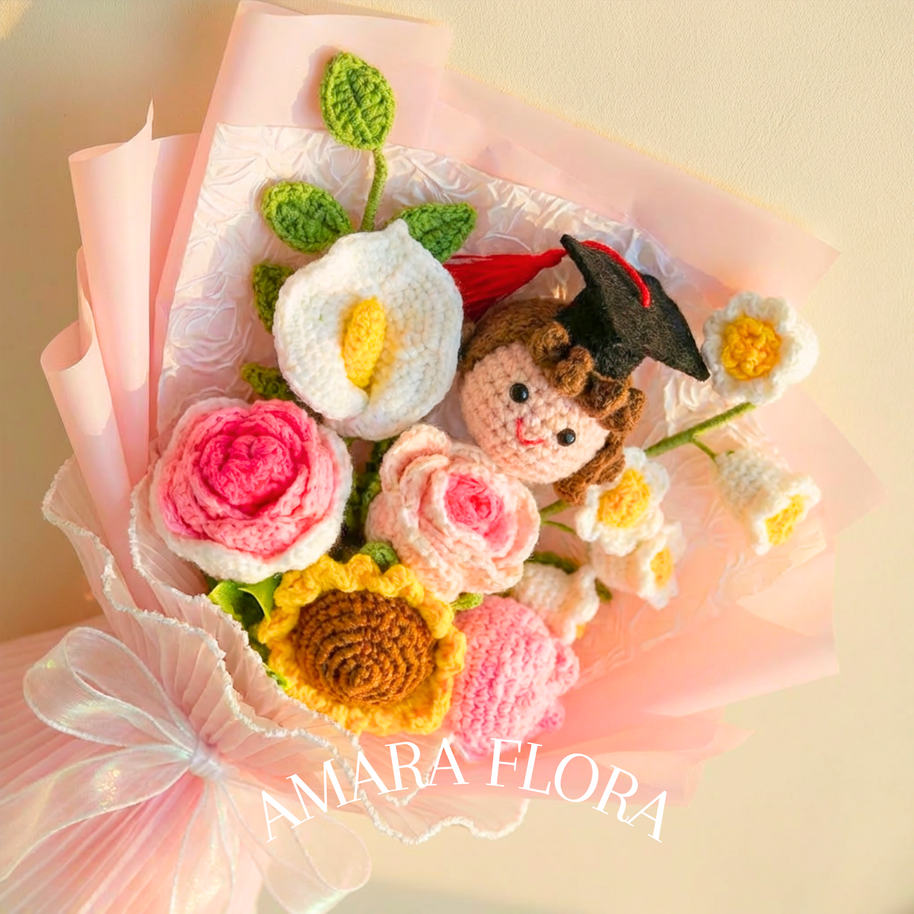 Handmade Graduation Gift - Brunette Hair