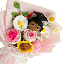 Handmade Graduation Gift - Black Hair
