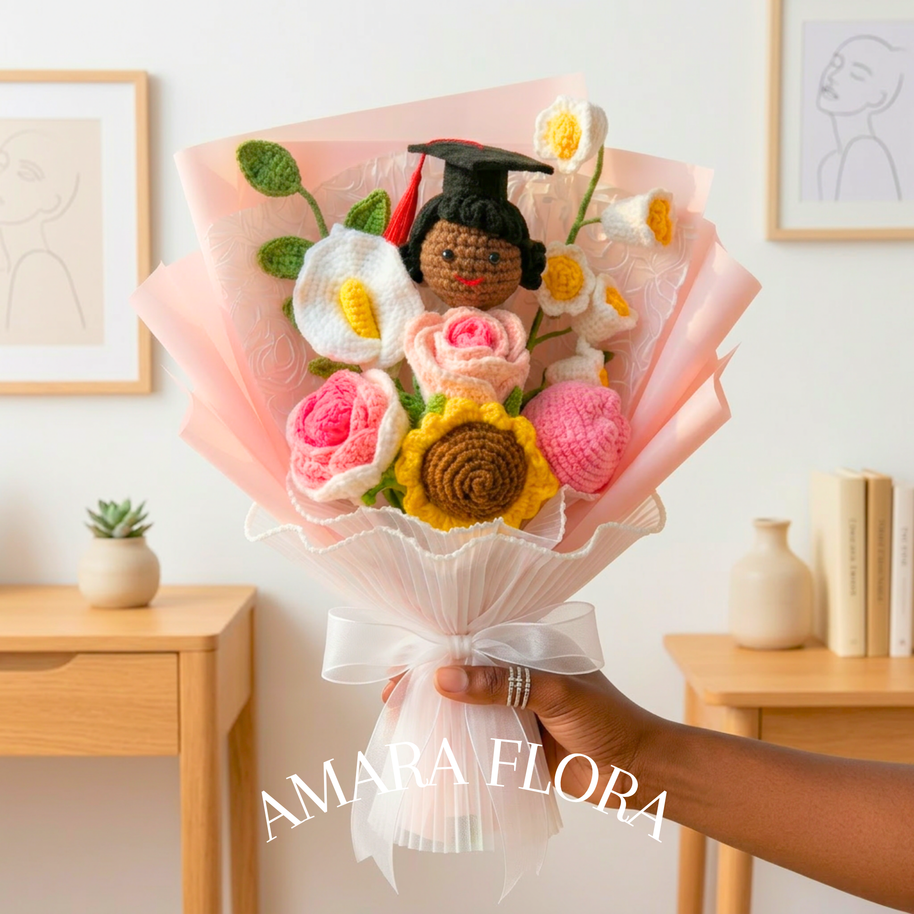 Handmade Graduation Gift - Black Hair