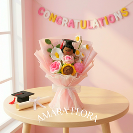 Handmade Graduation Gift - Black Hair