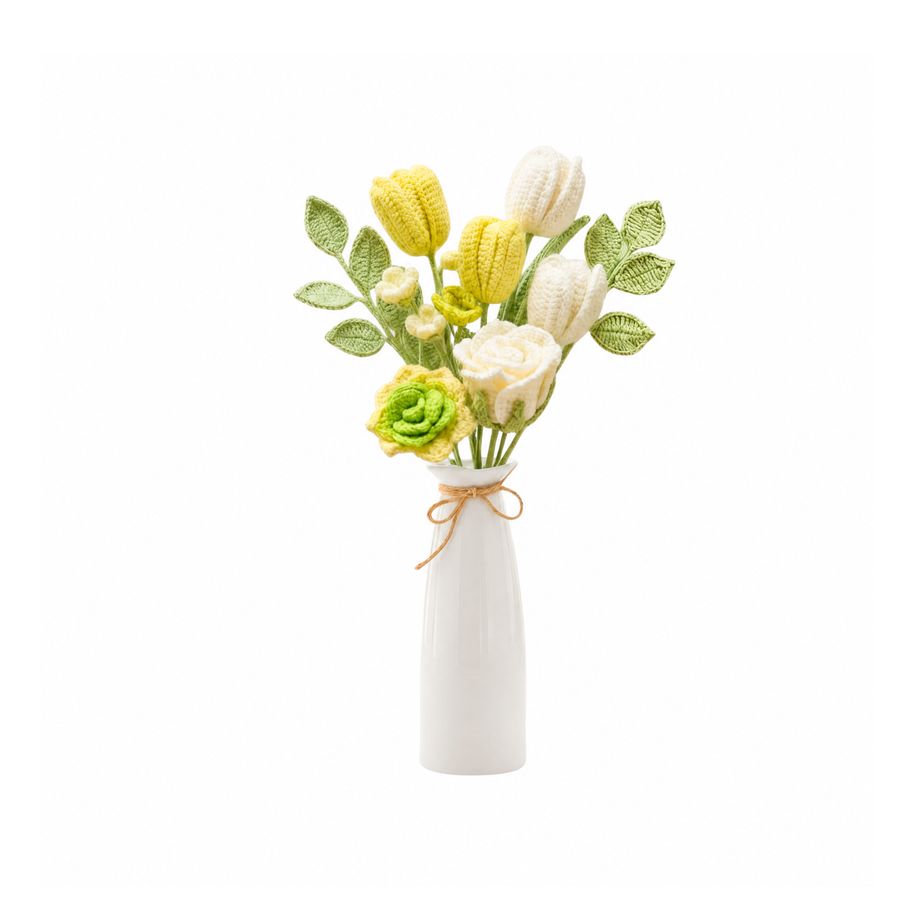 Flower Rose Bouquet – Tulips & Lilies - Green