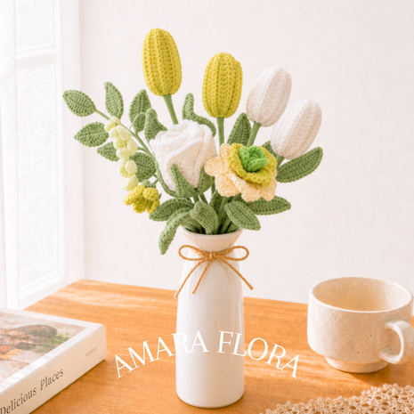 Flower Rose Bouquet – Tulips & Lilies - Green