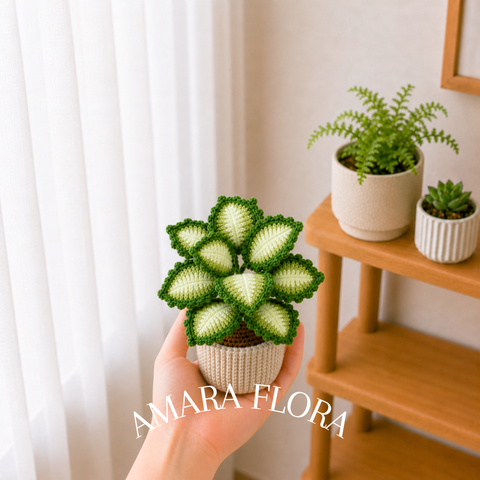 Crochet Coleus Plant - Green