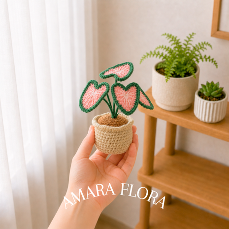 Crochet Caladium Plant