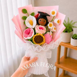 Handmade Graduation Gift - Black Hair